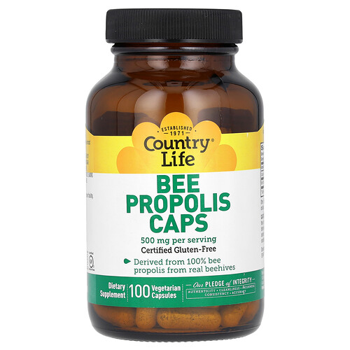 Country Life Bee Propolis Caps, 100 Vegetarian Capsules
