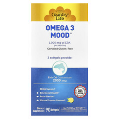 Omega 3 Mood®, натуральний лимон, 90 капсул