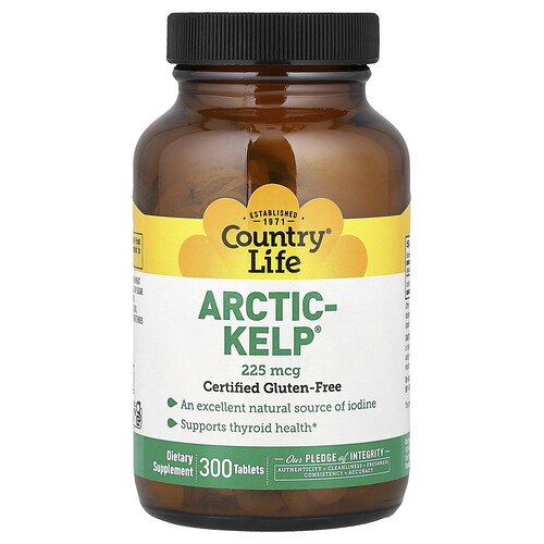 Country Life, Arctic-Kelp®, 225 mcg, 300 Tabletten