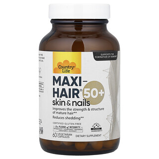 Country Life, Maxi-Hair®, Skin & Nails, 50+, 60 Vegetarian Capsules