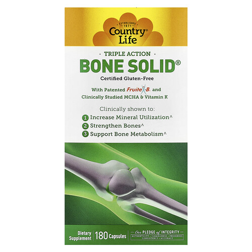 Country Life, Triple Action Bone Solid®, 180 Kapseln