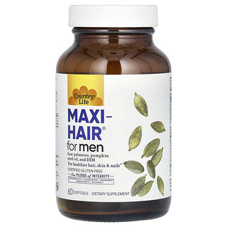 Country Life, Maxi-Hair男性向け、ソフトジェル60粒