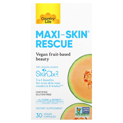 

Country Life Maxi-Skin Rescue 30 Vegan Capsules