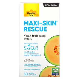 Country Life, Maxi-Skin Rescue，30 粒素食膠囊
