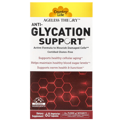 Country Life Ageless Theory, Anti-Glycation Support, 60 Vegetarian Capsules