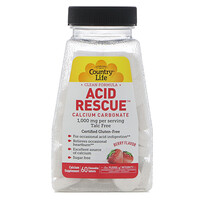 Acid Rescue, кальция карбонат, со вкусом ягод, 1000 мг, 60 жевательных таблеток - изображение