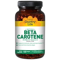 Бета-каротин (Beta Carotene), 100 мягких таблеток - изображение
