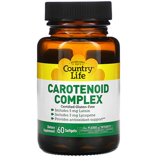 Country Life, Carotenoid Complex, 60 Softgels