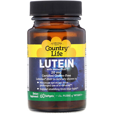 

Lutein with Zeaxanthin, 20 mg, 60 Softgels