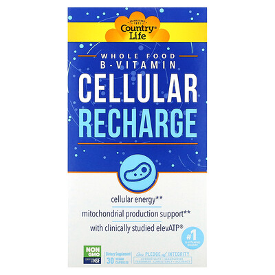 

Country Life Cellular Recharge 30 Vegan Capsules