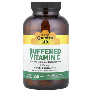 Country Life, Vitamina C Tamponada, 250 Comprimidos