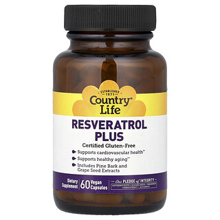 Country Life, Resveratrol Plus, 60 de capsule vegane