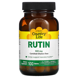 Country Life, Rutina, 500 mg, 100 tabletas