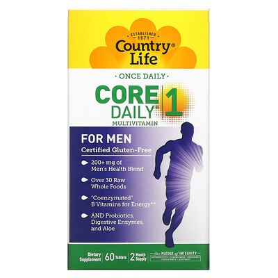 

Country Life Core Daily-1 Multivitamins Men 60 Tablets