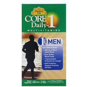 Country Life, Core Daily-, Мультивитамины для мужчин, 60 таблеток
