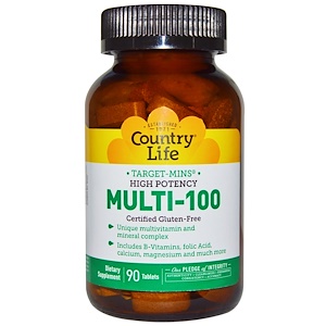 Country Life, Multi-100, 90 таблеток