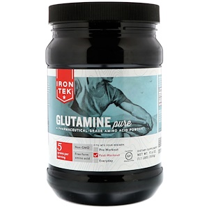 Отзывы о Кантри Лайф, IRON-TEK, Glutamine Pure, 17.6 oz (500 g)