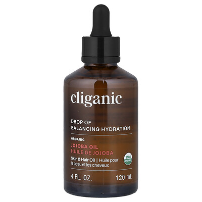 Product Image for Cliganic, Organic Jojoba Oil, For Oily & Combination Skin, 4 fl oz (120 ml)