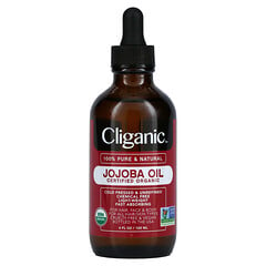 Cliganic, 100% Pure & Natural, Jojoba Oil, 4 Fl Oz (120 Ml)