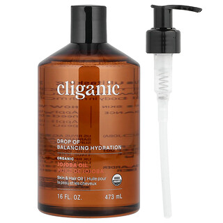 Cliganic, Óleo de Jojoba Orgânico, Para Pele Oleosa e Mista, 473 ml (16 fl oz)