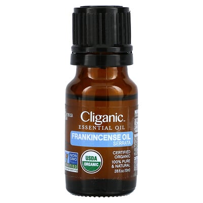 Купить Cliganic 100% Pure Essential Oil, Frankincense, 0.33 fl oz (10 ml)