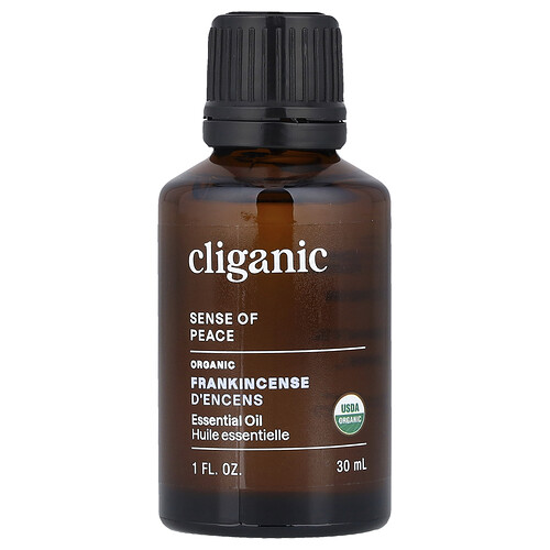 Cliganic, Sense of Peace™, Organic Frankincense Essential Oil, ätherisches Bio-Weihrauch-Öl, 30 ml (1 fl. oz.)