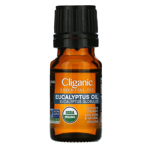 Cliganic, 100% Pure Essential Oil, Eucalyptus, 0.33 fl oz (10 ml)