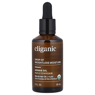 Cliganic, Óleo de Argão Orgânico, Para Peles Mistas, 60 ml (2 fl oz)