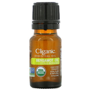 Cliganic, 100% Pure Essential Oil, Bergamot Oil, 0.3 fl oz (10 ml)