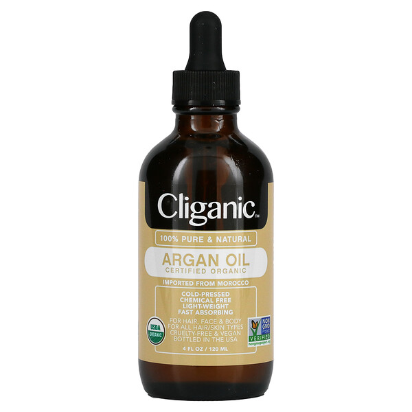 Cliganic, 100％ピュア＆天然アルガンオイル、120ml（4液量オンス）