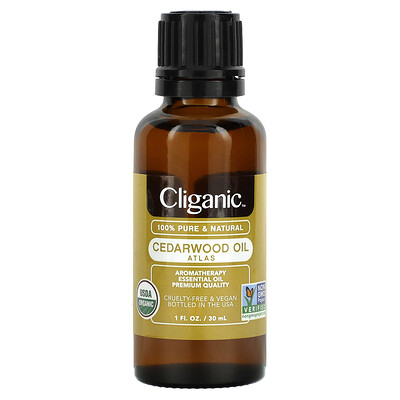 

Cliganic 100% Pure Essential Oil Cedarwood Oil 1 fl oz (30 ml)