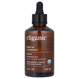 Cliganic, Drop of Luminosity™, olio di rosa canina biologico, 120 ml