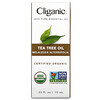Cliganic, 100% чистое эфирное масло, чайное дерево, 10 мл (0,33 жидк. Унции)