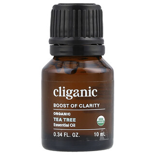 Cliganic, Boost of Clarity™, Organic Essential Oil, Tea Tree, 0.34 fl oz (10 ml)