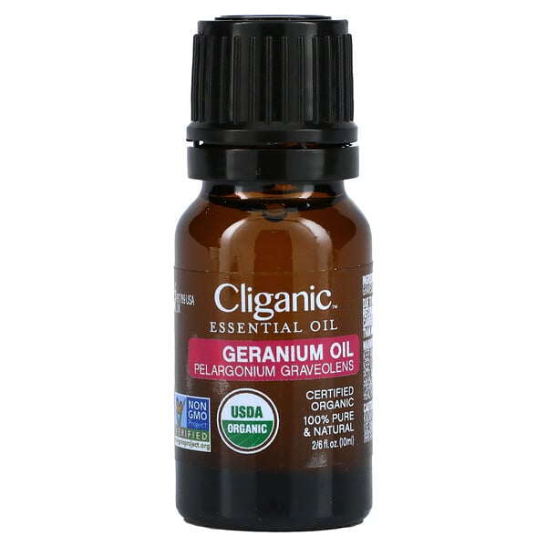 100% Pure Essential Oil, Geranium, 0.33 fl oz (10 ml)
