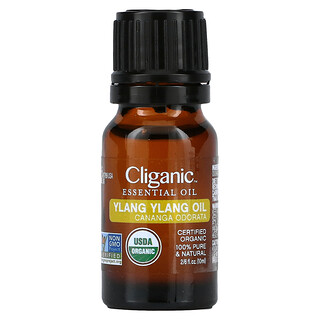 Cliganic, Huile essentielle 100 % pure, Ylang-ylang, 10 ml