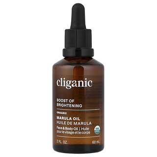 Cliganic, Boost of Brightening™, Huile de marula biologique, 60 ml