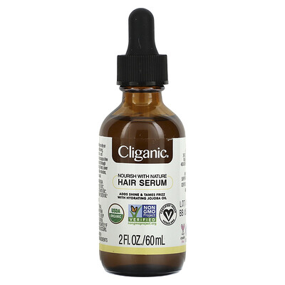 

Cliganic 100% натуральная сыворотка для волос, 60 мл (2 жидк. Унции)