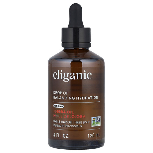 Cliganic Jojoba Oil, For Oily & Combination Skin, 4 fl oz (120 ml)