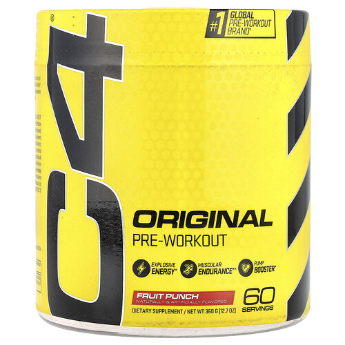 C4 / Cellucor C4® Original, Pre-Workout, Fruit Punch, 12.7 oz (360 g)