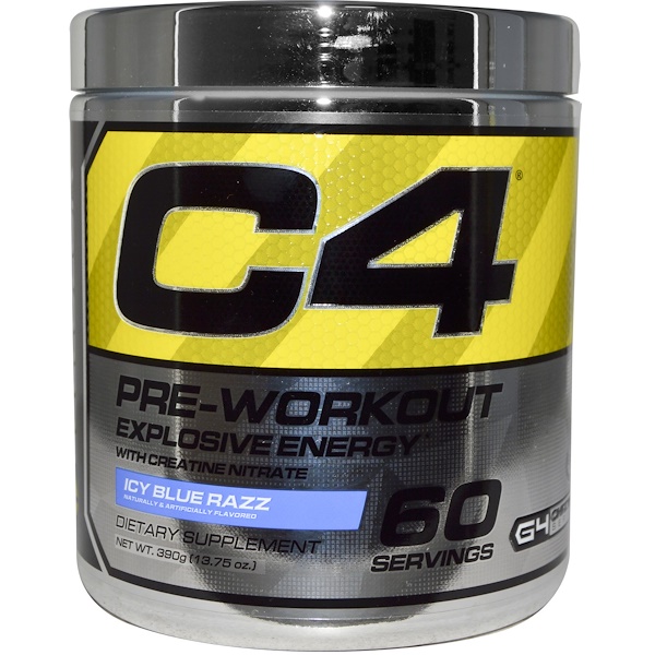 Cellucor, C4, PreWorkout, Explosive Energy, Icy Blue Razz, 13.75 oz