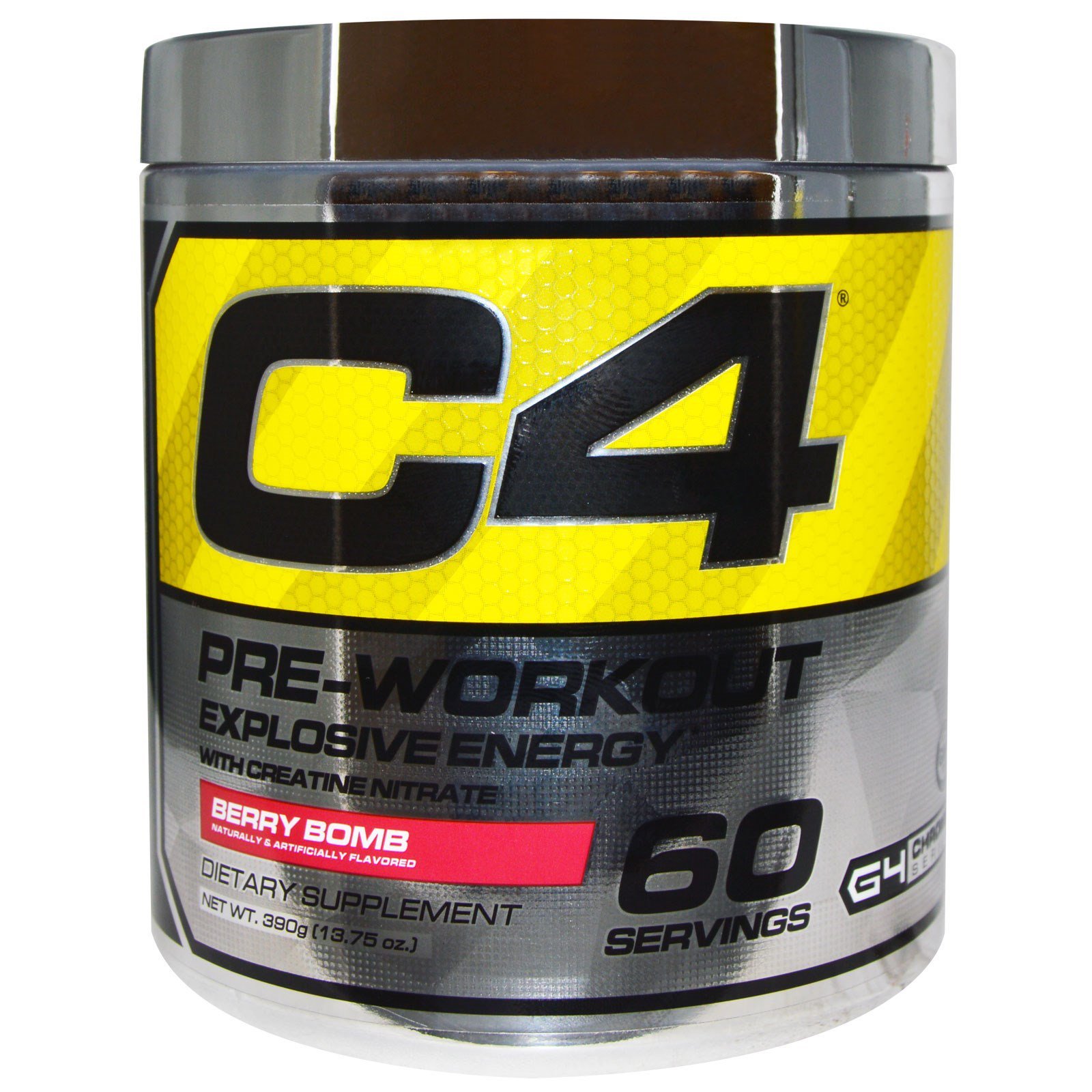 Cellucor, C4, Pre-Workout, Explosive Energy, Berry Bomb, 13.75 oz (390 ...