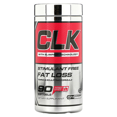 Cellucor CLK, избавление от жира без стимуляторов, со вкусом клубники, 90 мягких таблеток