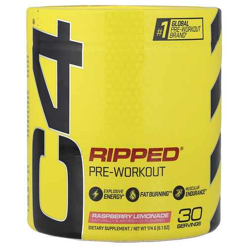 C4 / Cellucor C4 Ripped®, Pre-Workout, Raspberry Lemonade, 6.1 oz (174 g)