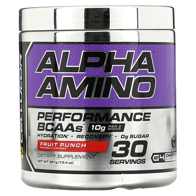 

Cellucor Alpha Amino Performance BCAAs Fruit Punch 13.4 oz (381 g)