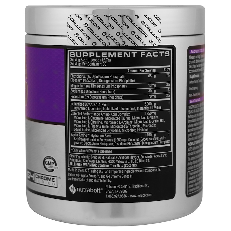Cellucor, Alpha Amino. Performance BCAAs, Lemon Lime, 13.4 oz (381 g