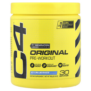 C4 / Cellucor, C4® Original, Pre-Workout, Icy Blue Razz, 6.3 oz (180 g)