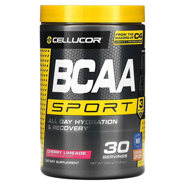 BCAA Sport, All Day Hydration & Recovery, Cherry Limeade, 11.6 oz (330 g)