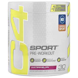 C4 / Cellucor, C4 Sport®, Suplemento preentrenamiento, Sandía, 201 g (7,1 oz)