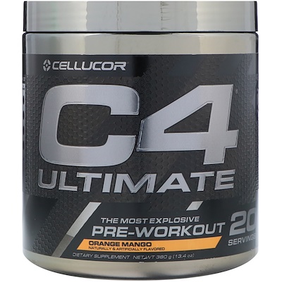 

Cellucor C4 Ultimate, Предтренировочная формула, Апельсин и манго, 13,4 унц. (380 г)